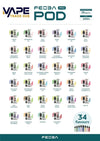 Buy Feoba Pro 6000+ Replacement Pods Pack of 5 - Bulk Vape Wholesale